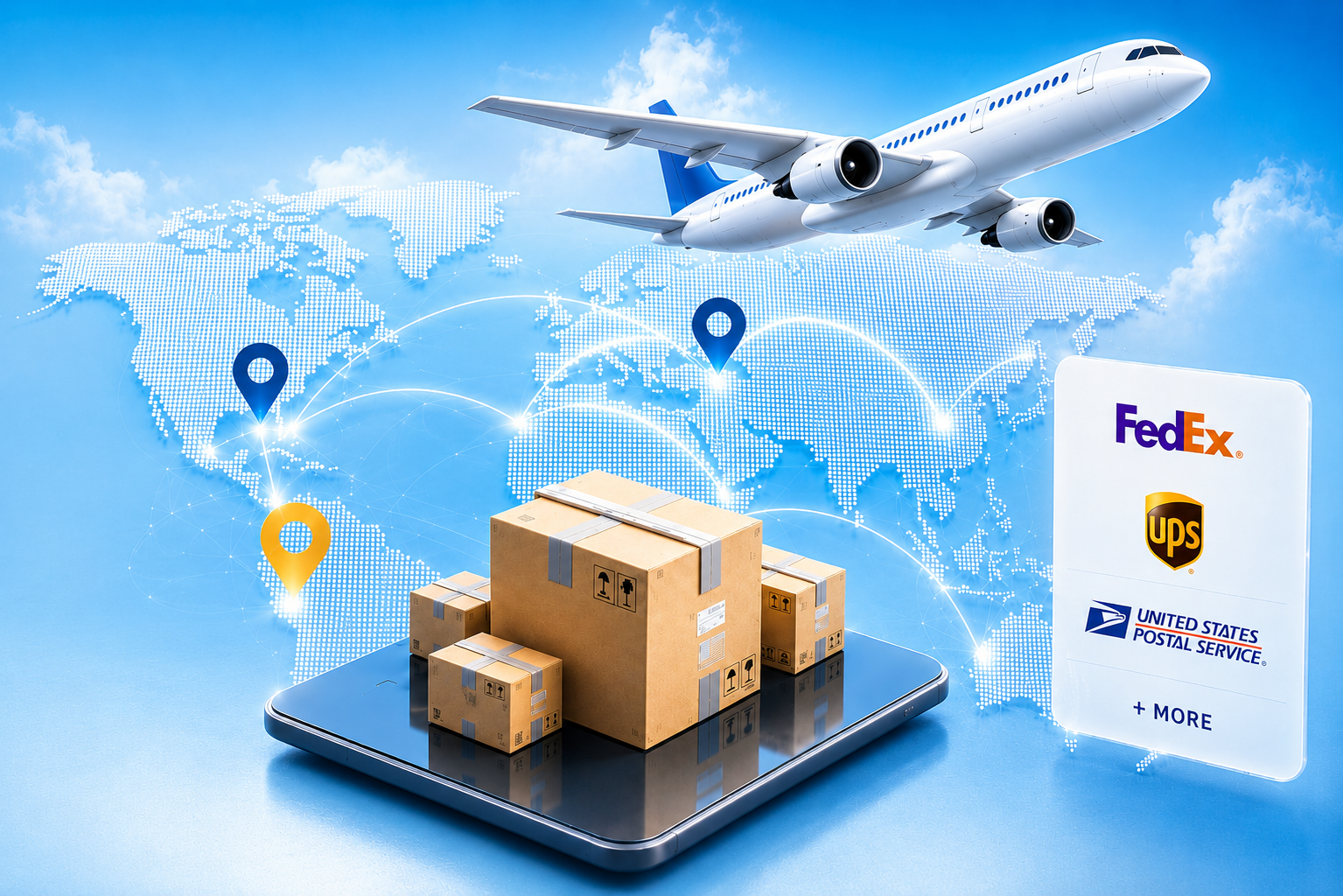 Multi-carrier shipping with FedEx, UPS and USPS
