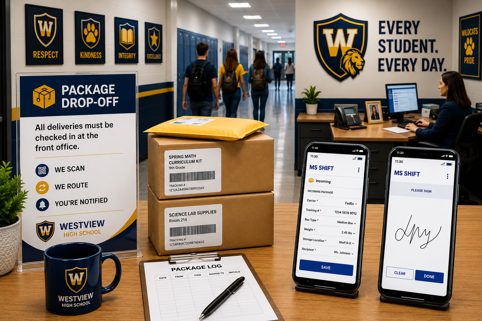Packages and receiving for schools