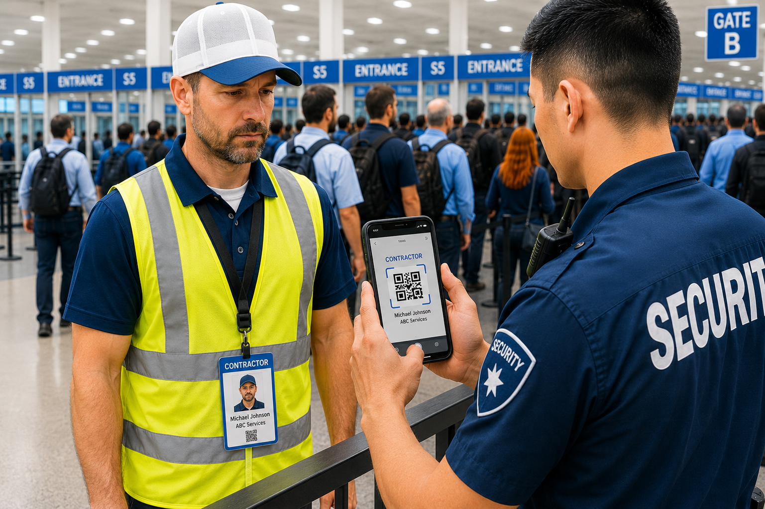 Visitor management at a stadium
